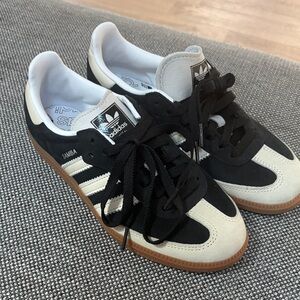 Adidas Samba Black and Cream Sneakers